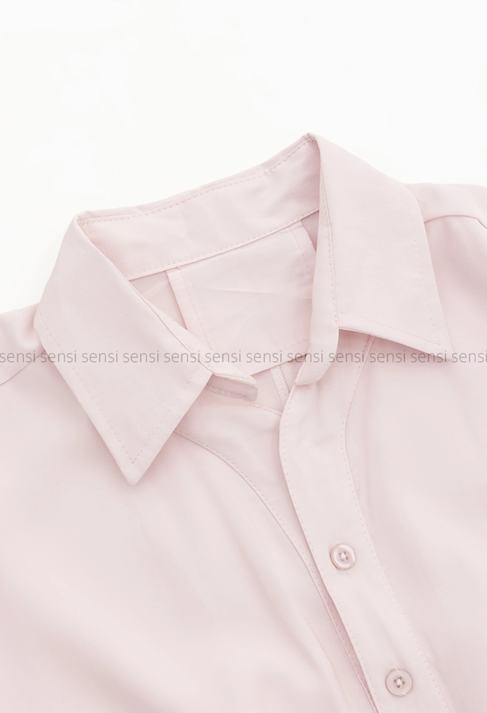 شومیز جلو بسته سیلک پایین کش کد1005707